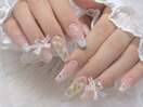 リボンパーツネイル￥8000～