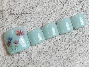 ジャスタネイルズ(JUSTA NAILS)/定額デザイン シンプル　フット