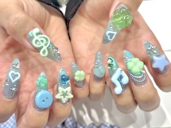ヨシ ネイル 新宿店(Y.S NAIL)の写真/持ち込みデザインもお任せあれ♪《来て、楽しい。見て、嬉しい。》最高級のアートNAILを…