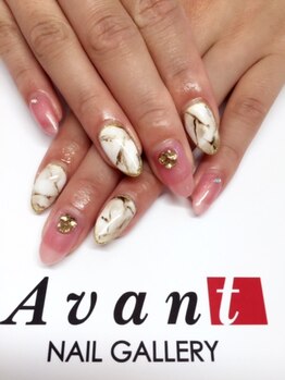 ネイルギャラリーアヴァン(NAIL GALLERY Avant)/ミューズピンクと天然石