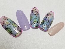 ネイリックス アヴェニール(NAILX avenir)/寒色フラワー