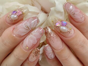 ディーネイル 四条烏丸(D-nail)/【松崎】コンテスト13番　花！