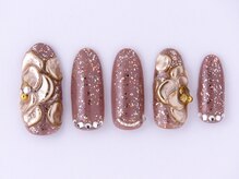 ネイル リッチ(Nail Rich)/ミラーフラワーネイル