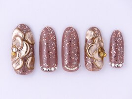 ミラーフラワーネイル