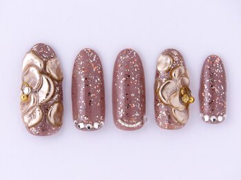 ネイル リッチ(Nail Rich)/ミラーフラワーネイル