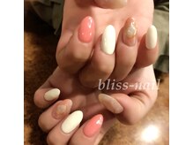 ブリスネイル(bliss-nail)/手書き大理石パーツ