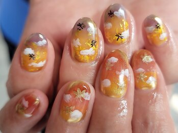 ネイルフロンティア 吉祥寺(NAIL FRONTIER)/夕焼けとんぼ×紅葉11980円～