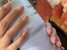 ワンカラーにオーロラパウダー