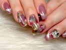 ニュアンスチェックネイル