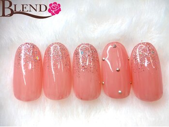 ブレンド 広尾店(BLEND)/マオナチュラルピンクとラメグラ