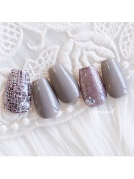 パラジェルグレーツイードネイル