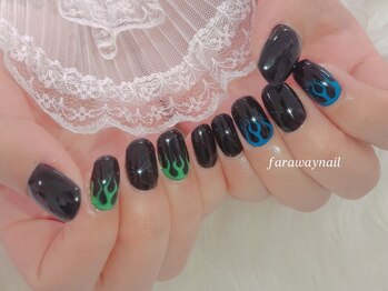 ファラウェイネイル(Faraway nail)/メラメラネイル☆