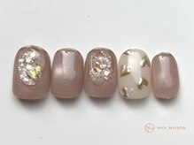 ネイルメゾン 池袋店(NAIL MAISON)/くすみピンクハート¥7800