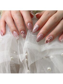 リボンマグネットネイル