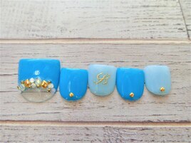 【Foot】ビジューネイル