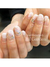 繊細透け感アート