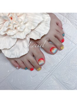 ルシエル(LeCiel)/フット夏ネイル