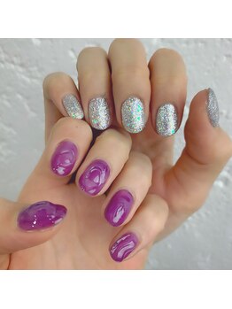 プライズアイリス アイラッシュ 池袋東口店(prize Iris eyelash)/アシメネイル