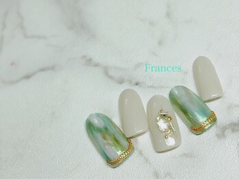 フランセス(Frances)/新作　縦マーブル×オーロラ