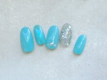 ルアナ 若葉台店(LUANA)/ブルーとシルバーラメ