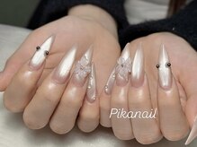 ピカネイル 上野 御徒町(Pika Nail)/マグネットｘ花3Dｘ夏