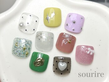 スリール 六甲道店(sourire)の写真/[写真:￥6900]毎回同価格!オフ込定額コ-ス￥5900～!選べるサンプル100種類以上!賢くリーズナブルにキレイに☆