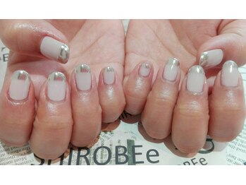 トータルサロン 白べぇーっ プラス/ミラーフレンチネイル☆