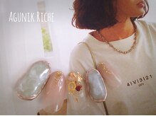 アグニークリッシェ(Agunik Riche)/【大理石ネイル】