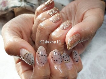 ケイアイエムネイル(KIM nail)/ちぐはぐネイル♪