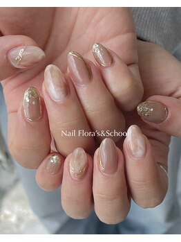 ネイルフローラアンドスクール/オーダーアート7980円