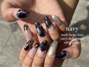 ケリーネイル(kelly nail.)/ネイビーネイル