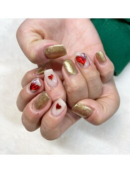 はあとねいる 宇都宮御幸ヶ原店/バレンタインネイル