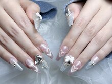 ジュリネイルスタジオ(Julli Nail Studio)/マグネット・リボン・キラキラ