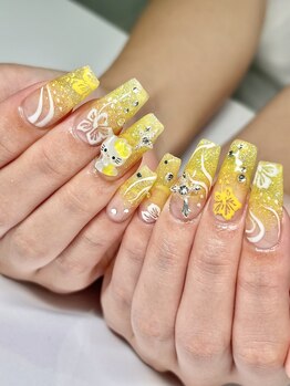 エクアネイルズ(Akuwa nails)/スカルプ◆150分アートやり放題
