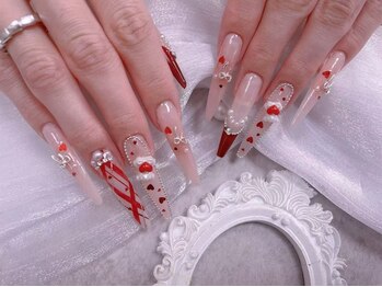 スノーネイルサロン 新宿店(Snow nail salon)の写真/繊細なア-トはスノ-ネイルで決まり★定額コ-ス/持ち込みパーツのせ放題コ-スが人気◎手描きア-トも対応可☆
