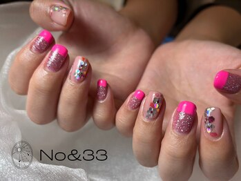 ナンバーアンドスリーサン(No&33)の写真/短い爪でも似合うデザインをご提案!持ち込みネイルや似合わせネイル◎長さがなくてもかわいい爪へ