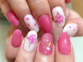 トランキル(Tranquille)/ピンク押し花