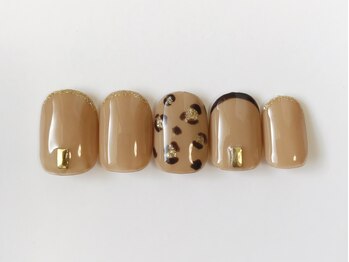 リリー ネイル(Lily nail)/秋ヒョウ柄