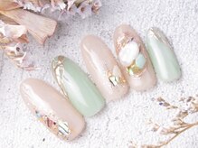 トゥーシェネイルズ(Touche'nails)/綺麗めネイル