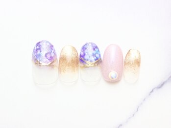 池袋ネイルサロン イイネイル(Ee-Nail)/紫陽花ネイル初回￥6980