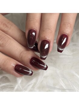 イルネイル バイ ルアナ(001..Nail by Luana.)/ボルドーマグネットネイル