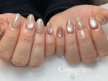 クレージュ(Courreges)の写真/【飾磨/ネイルサロン】豊富なカラーとパーツで、アナタの理想のネイルを実現♪ご新規様オフ無料◎