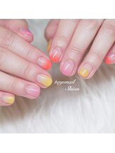 たゆ ネイル(たゆnail)/グラデーションカラフルネイル