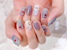 ラルネイル 大宮(Lull. nail)/#Xmas#ツリー#リース#ブルー#雪