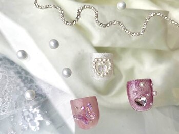 ロワ バイ ジョアアンジェ(Roi by joieange)/フット 親指アート ガーリー