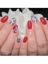 ネイルサロン イツキ(itsuki)/大迫力奥行きレオパード！