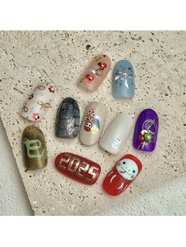 アオヤマ ミュー(AOYAMA μ)/NEW YEAR1本デザイン¥770~