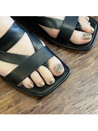 フットオーロラネイル