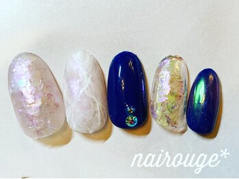 ネイル―ジュ 札幌大通店(nairouge*)/大理石ネイル♪