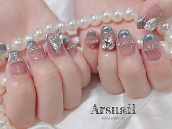 アルスネイル(Ars nail)/ミラーフレンチネイル